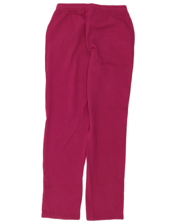 Sergio Tacchini Womens Tracksuit Trousers IT 42 Medium Pink Cotton