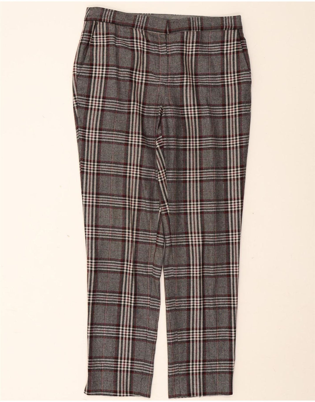 Massimo Dutti ženske chino hlače EU 40 srednje W30 L29 sive karirane