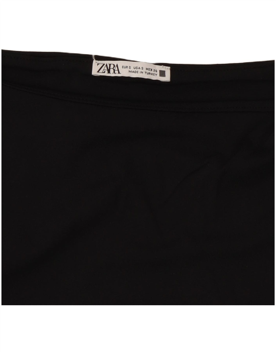 ZARA ženski gornji dio kratke bluze UK 8 Small Black