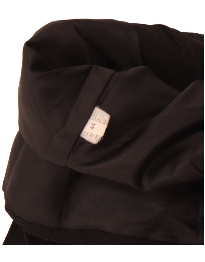 Vintage ženska jakna sa 4 gumba IT 44 srednji crni poliester