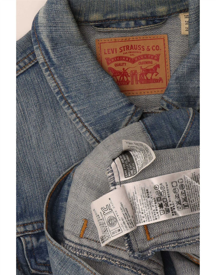 Levi's ženska traper jakna UK 12 srednje plavi pamuk