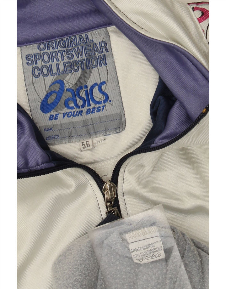 Asics muška grafička trenirka gornja jakna IT 56 XL plava poliamidna boja