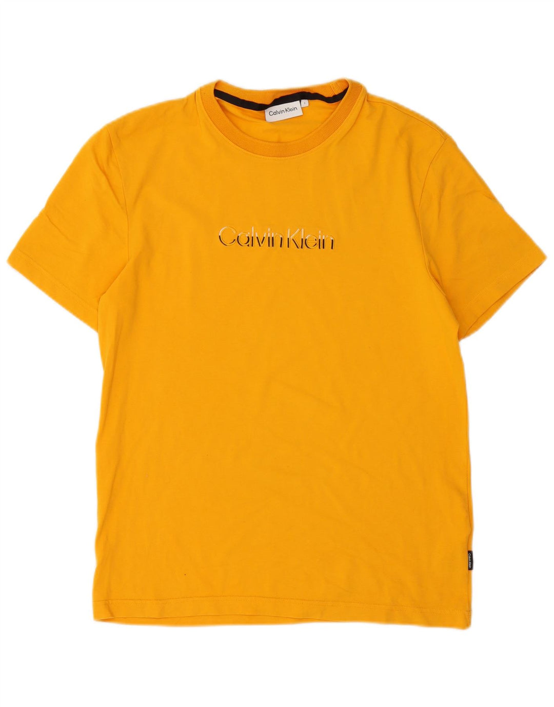 Calvin Klein muška majica kratkih rukava Mala narančasta pamučna
