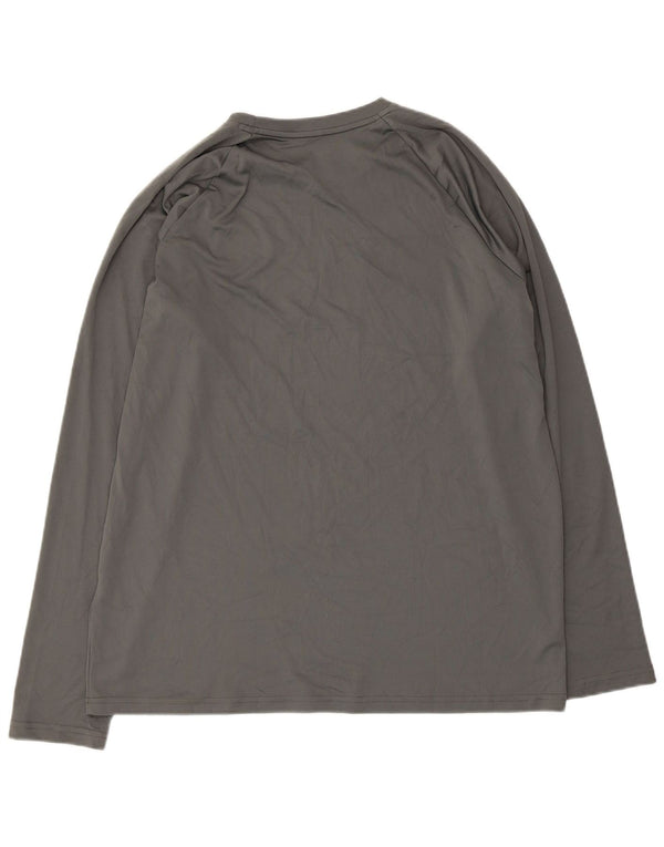 Nike muška majica Dri Fit Graphic dugih rukava velika siva