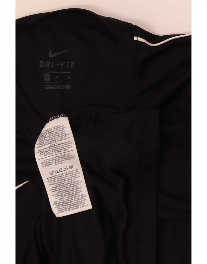 Nike Dri Fit majica kratkih rukava srednji crni poliester