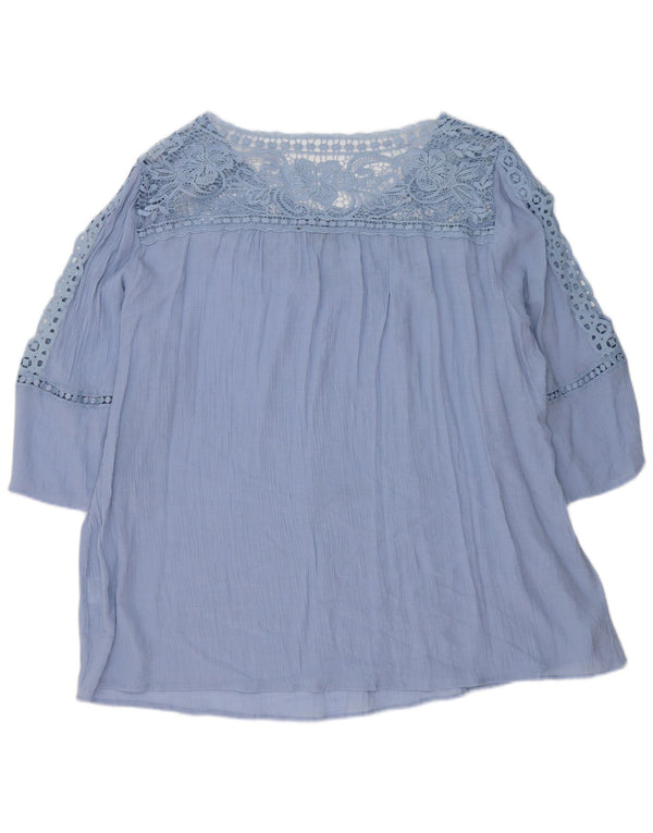 Marks & Spencer Ženska majica s 3/4 rukavima Autograph UK 26 5XL Plava