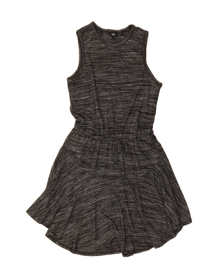 MOSSIMO Womens Sleeveless A-Line Dress UK 12 Medium Grey Flecked Vintage Mossimo and Second-Hand Mossimo from Messina Hembry 