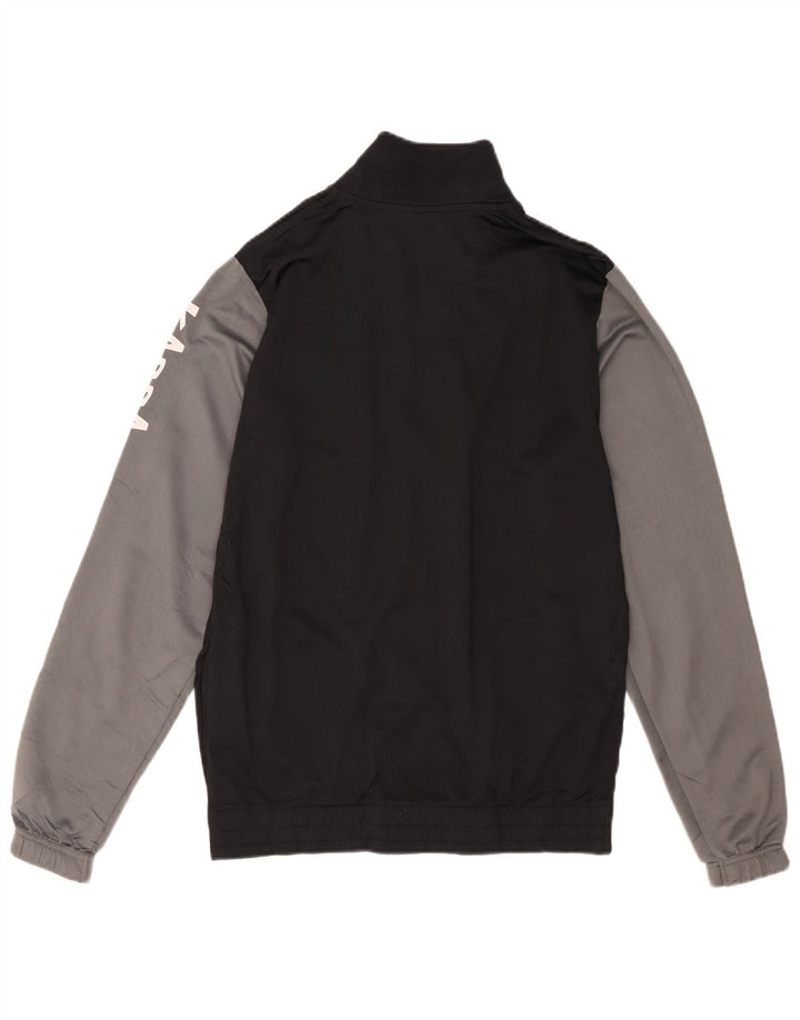 Gornja jakna trenirke Kappa Boys Graphic 15-16 Years Black Colourblock