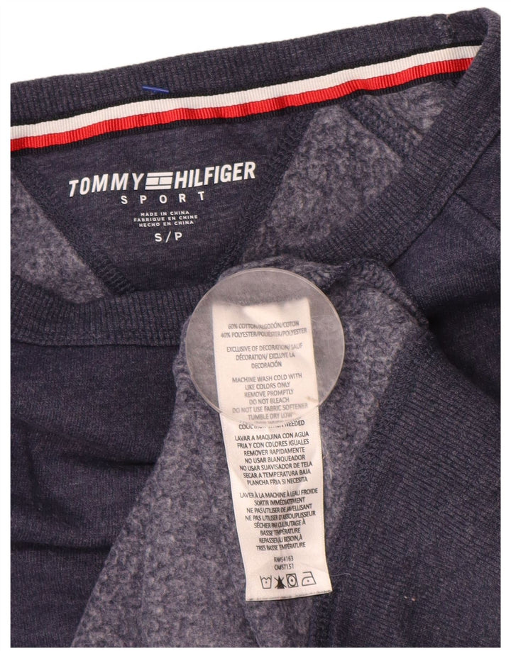 TOMMY HILFIGER Ženska prekomjerna majica s kratkim rukavima UK 10 Mala tamnoplava