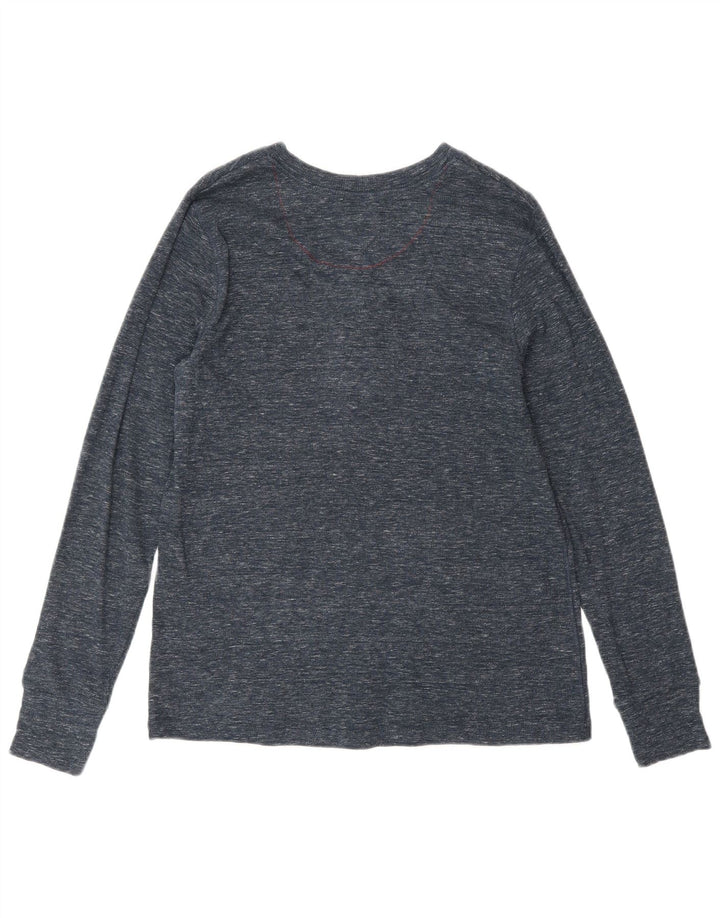Levi's ženska majica dugih rukava UK 12 srednje tamnoplava klasična pamučna majica