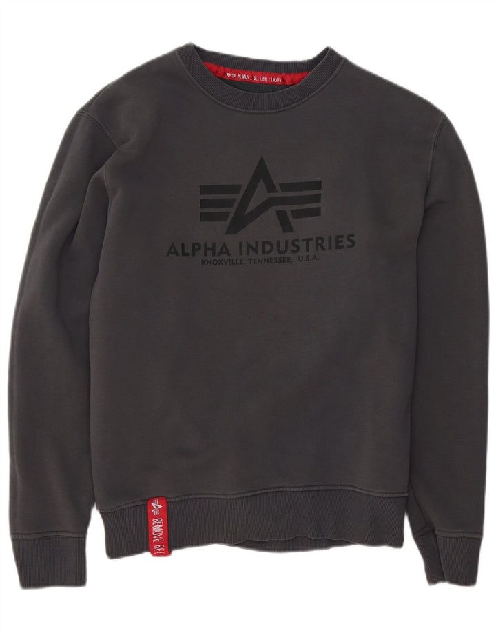 Alpha Industries Muška majica s grafičkim motivima Mali sivi pamuk