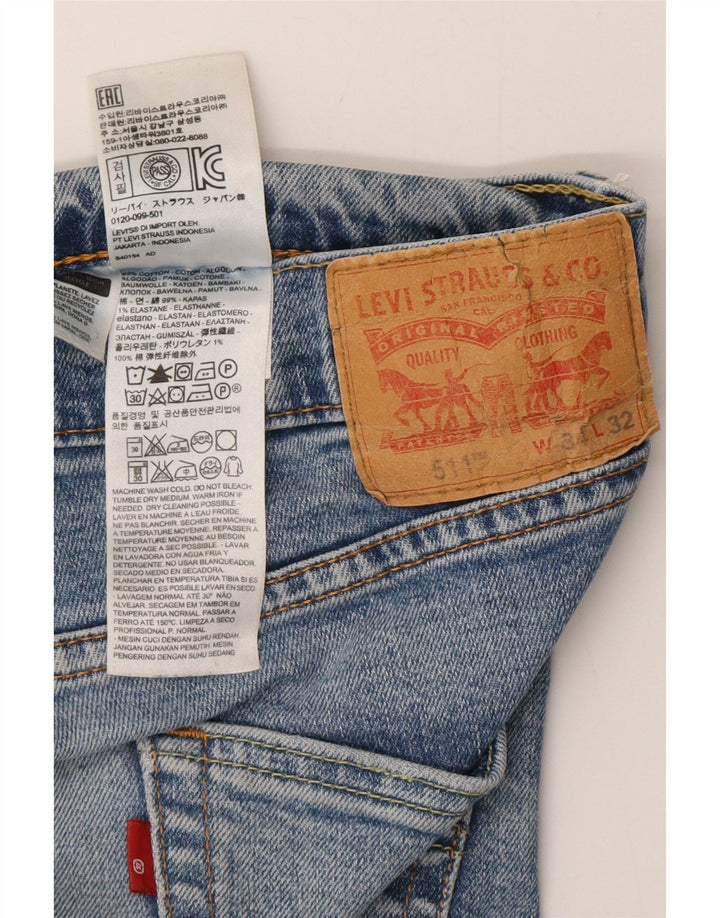 Levi's muške 511 uske traperice W34 L32 plavi pamuk