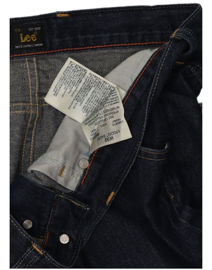 Lee muške kratke traper hlače s 5 džepova W32 srednje tamnoplavi pamuk
