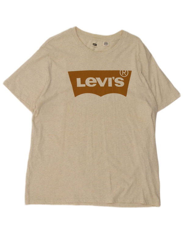 Levi's ženska majica kratkih rukava s grafičkim motivima, UK 18 XL, sivo bijeli flekasti pamuk
