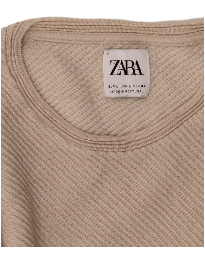 Zara muška majica dugih rukava velika bež