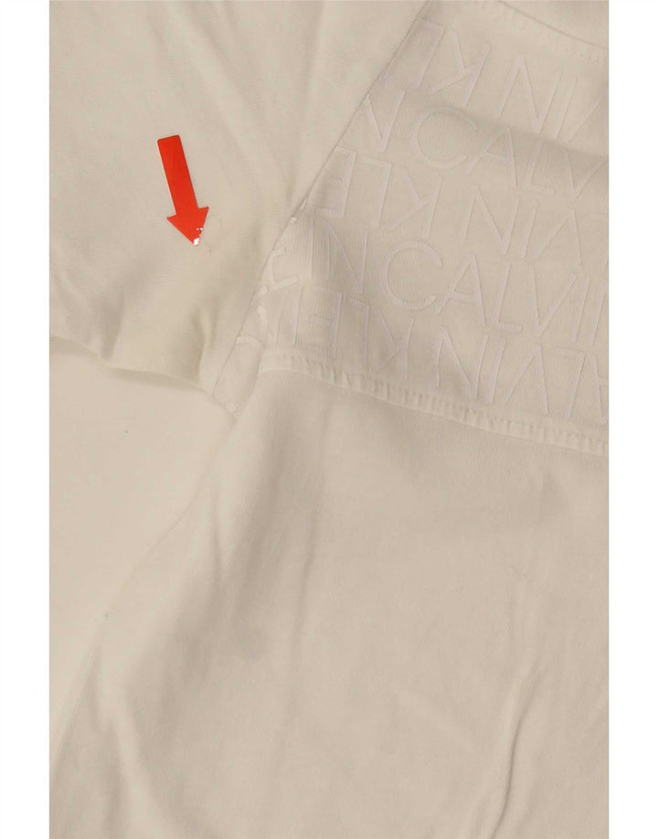 Velika bijela muška majica s grafičkim motivima Calvin Klein