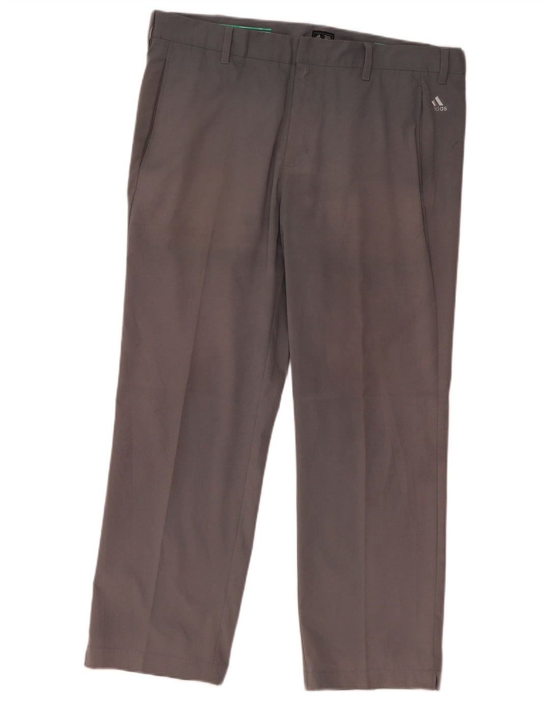 Adidas muške ravne chino hlače W38 L29 sivi poliester