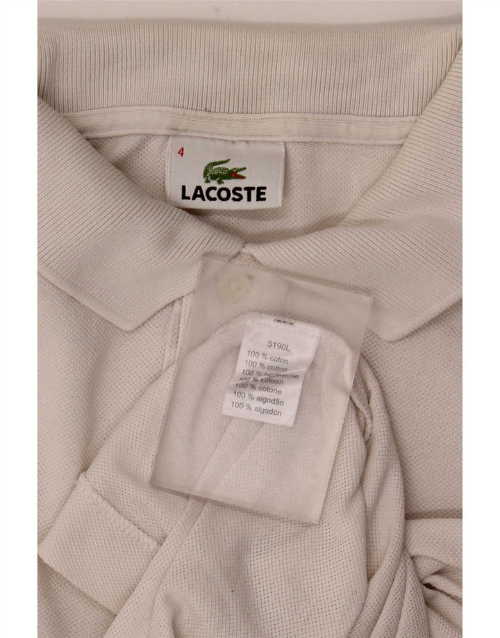 Lacoste muška polo majica veličine 4, srednji bijeli pamuk