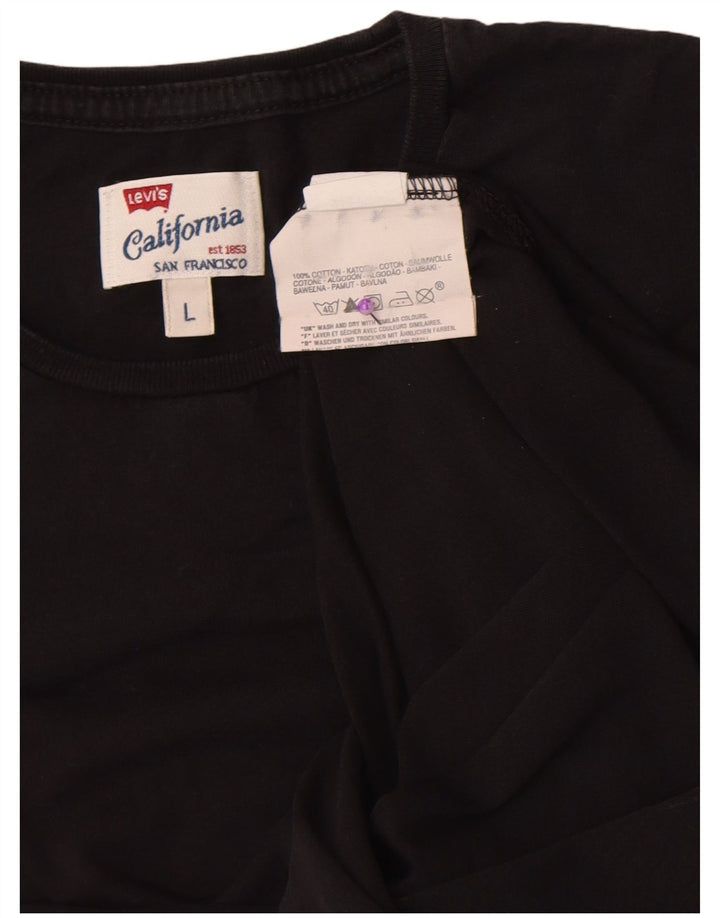Levi's ženska majica kratkih rukava UK 14 Veliki crni pamuk