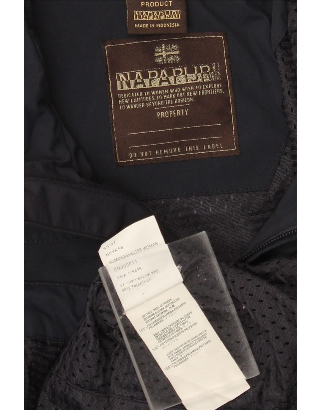 Napapijri ženska kišna jakna UK 12 Medium tamnoplavi poliamid