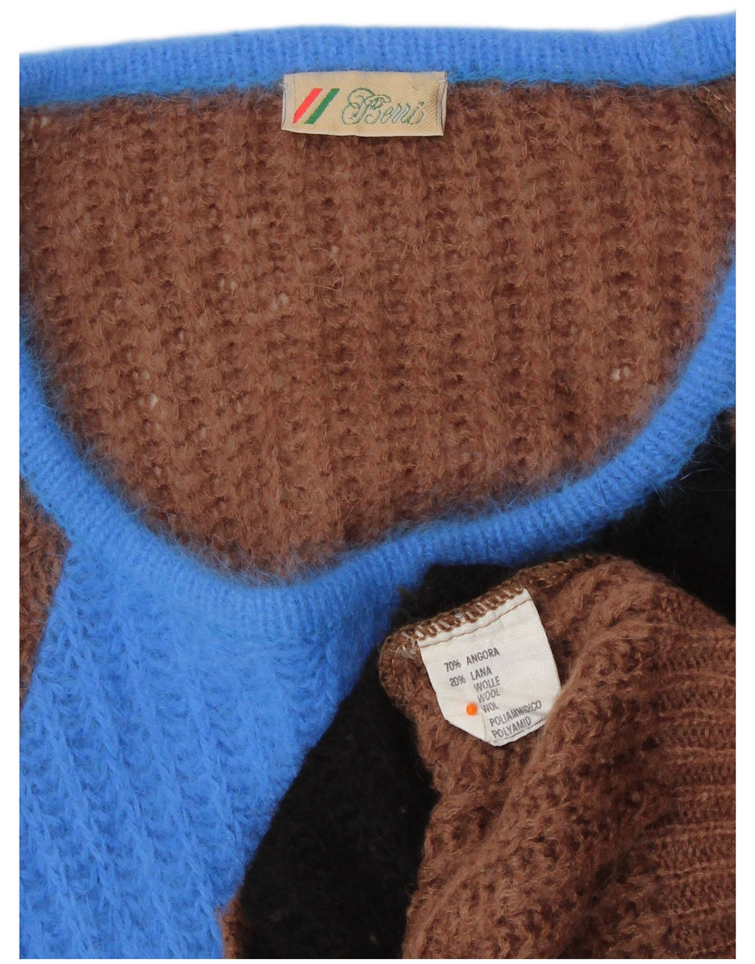 Berri ženski džemper s veznim izrezom UK 14 srednje smeđa angora boja