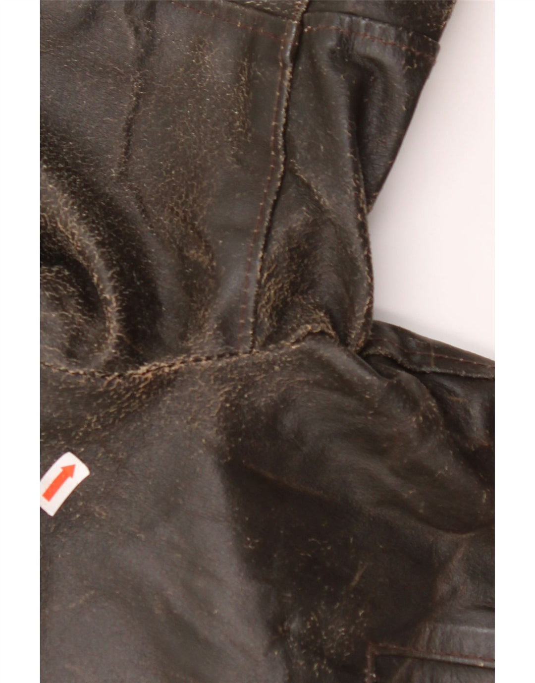 VINTAGE ženska kožna jakna 3/4 rukava UK 14 srednje smeđa koža