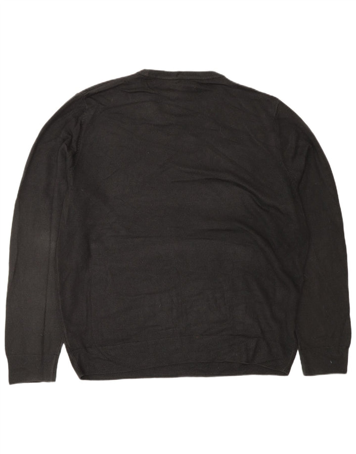 MARKS & SPENCER Muški pulover s okruglim izrezom XL crni akril