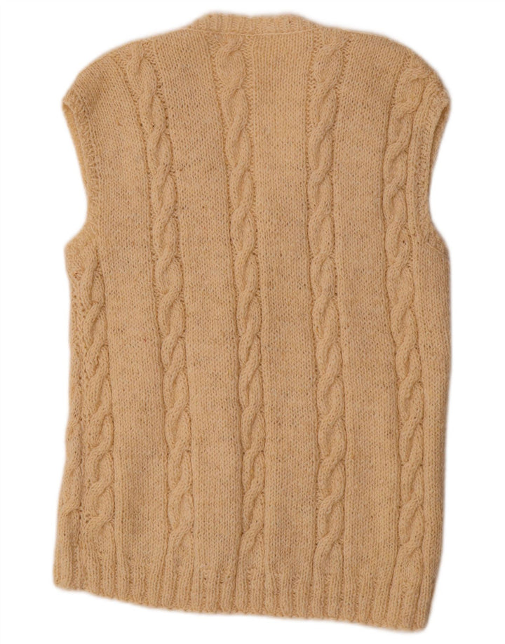 VINTAGE ženski prsluk bez rukava UK 18 XL bež