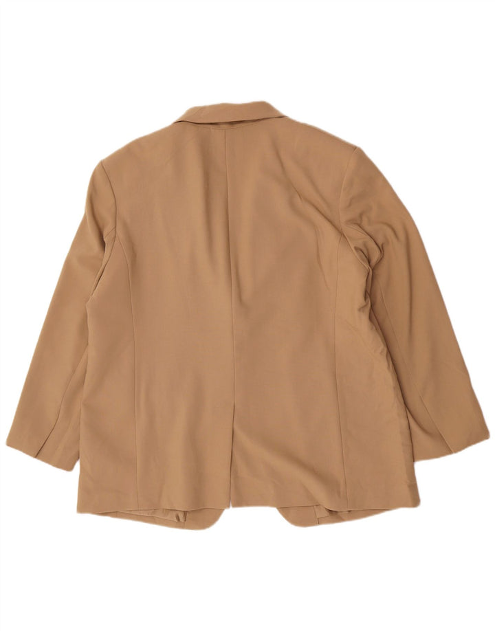 Marks & Spencer ženski sako sa 1 gumbom UK 18 XL bež poliester