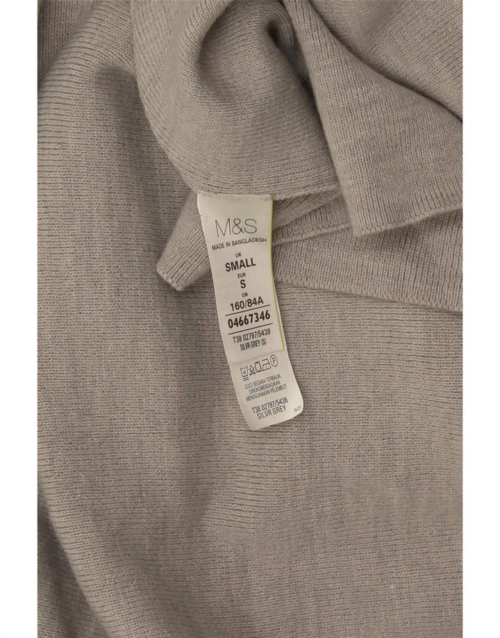 Marks & Spencer ženski otvoreni kardigan pulover UK 10 Small Gray