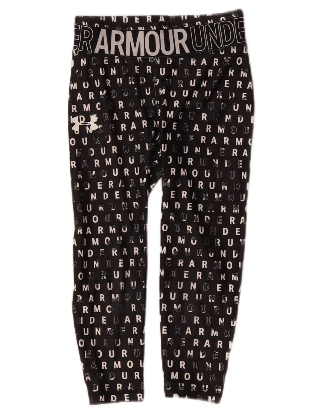 Under Armour Grafičke tajice za djevojčice 7-8 godina Male crne poliesterske