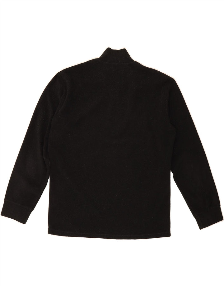FILA Mens Zip Neck Fleece Jumper Medium Black Vintage Fila and Second-Hand Fila from Messina Hembry 