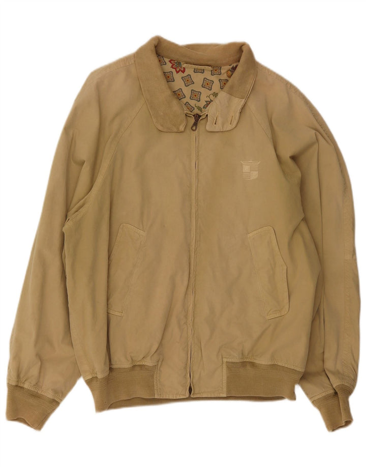 Vintage muška bomber jakna UK 40 Large Beige Cotton