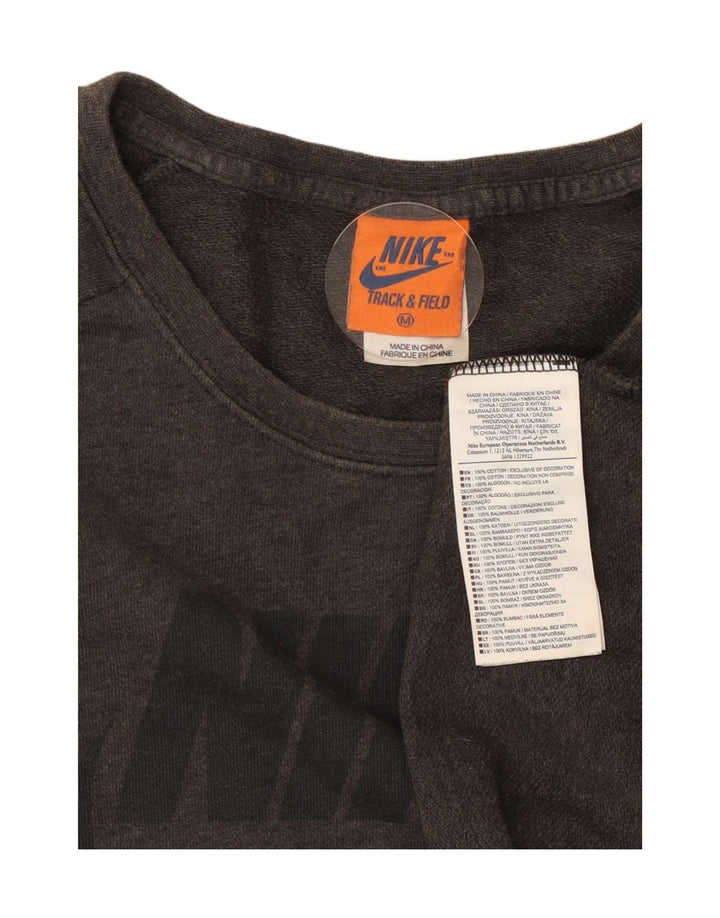 Nike muška majica s grafičkim motivima srednje sivi pamuk
