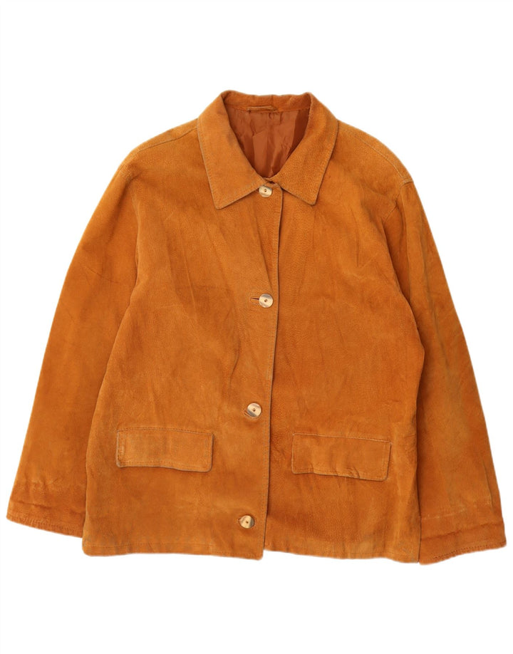 VINTAGE Ženska antilop jakna UK 14 Srednje smeđa koža