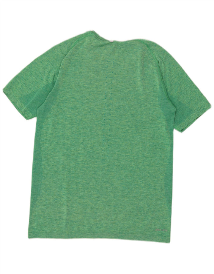 Nike Dri Fit majica kratkih rukava srednje zelene pruge