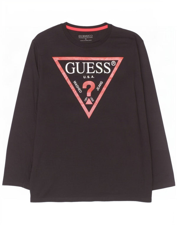 Guess Boys Graphic Majica dugih rukava 13-14 godina crni pamuk