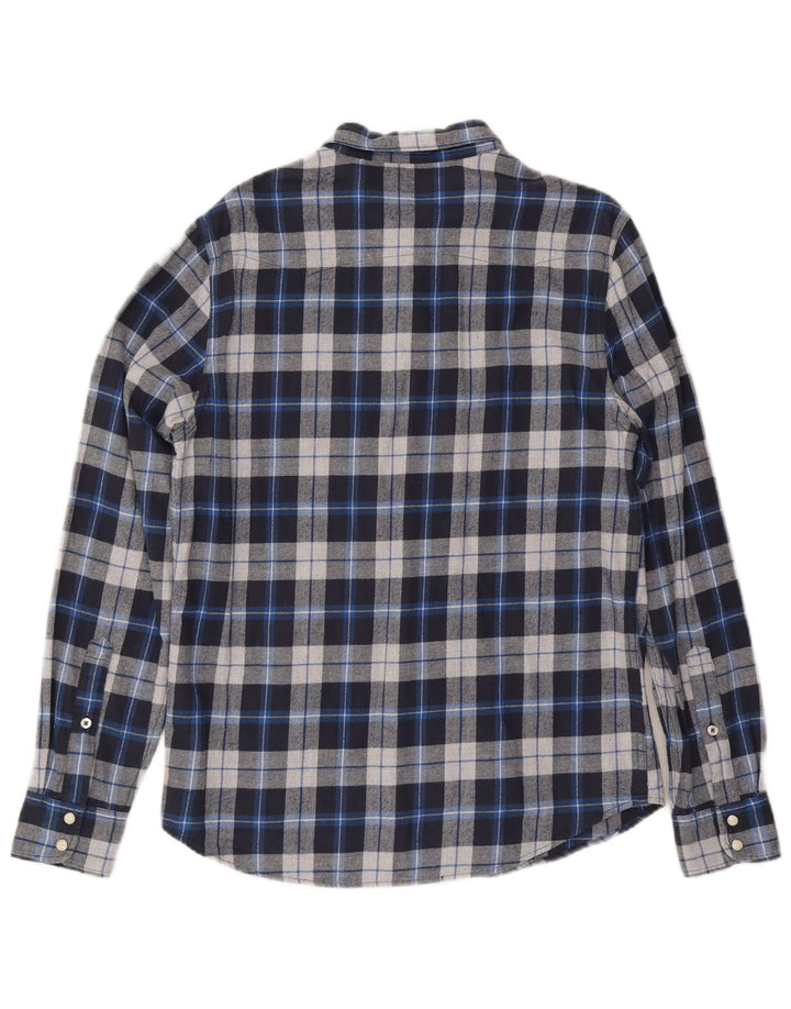 Lee muška flanelska košulja standardnog kroja, srednje plavi karirani pamuk