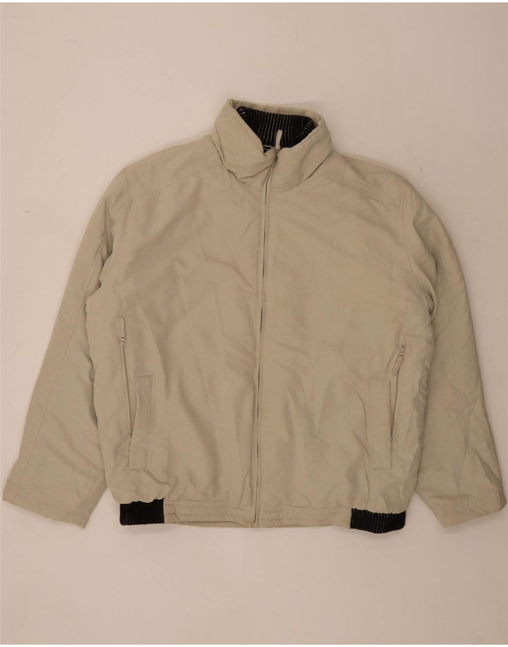 Vintage muška bomber jakna UK 42 XL bež poliester u boji