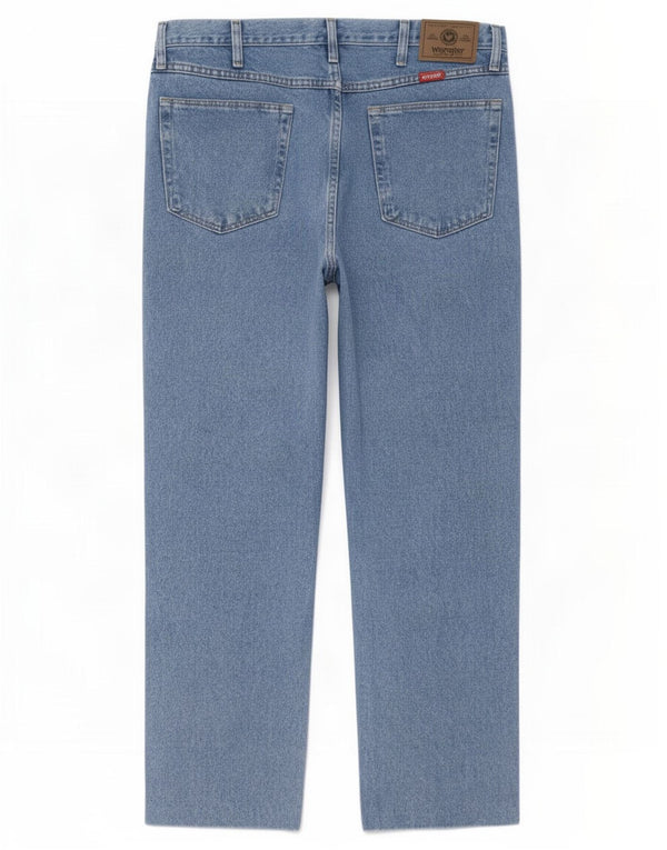 Wrangler muške ravne traperice regularnog kroja W36 L27 plavi pamuk