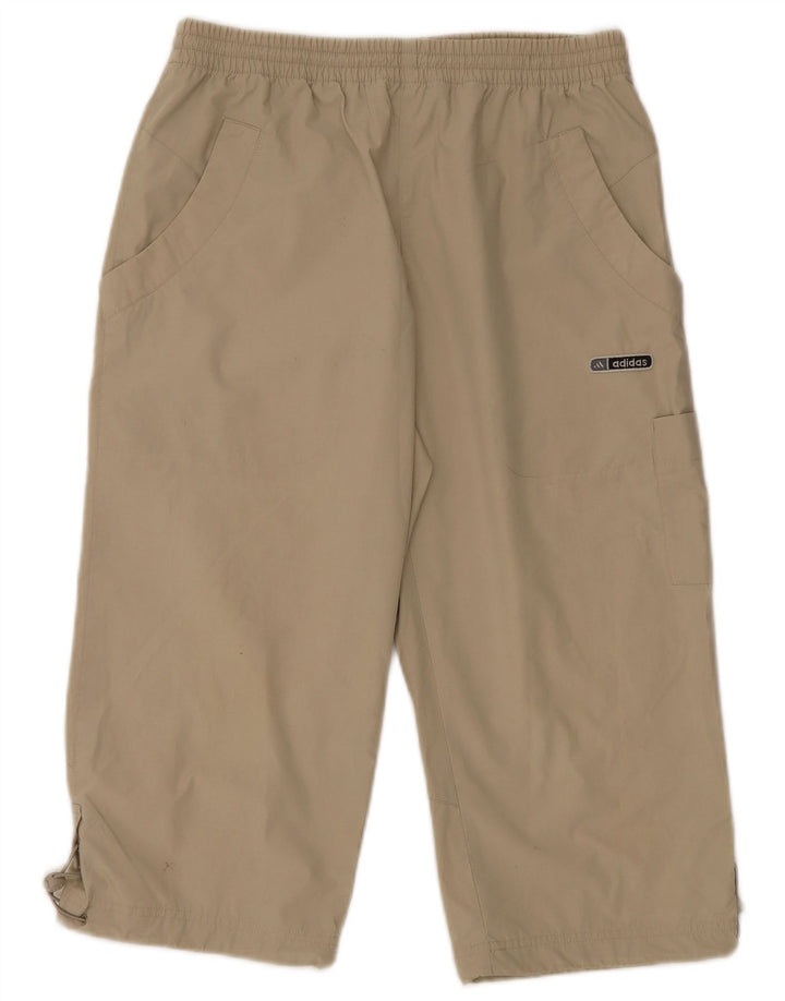 Adidas muške Cargo Capri trenirke male bež poliesterske hlače