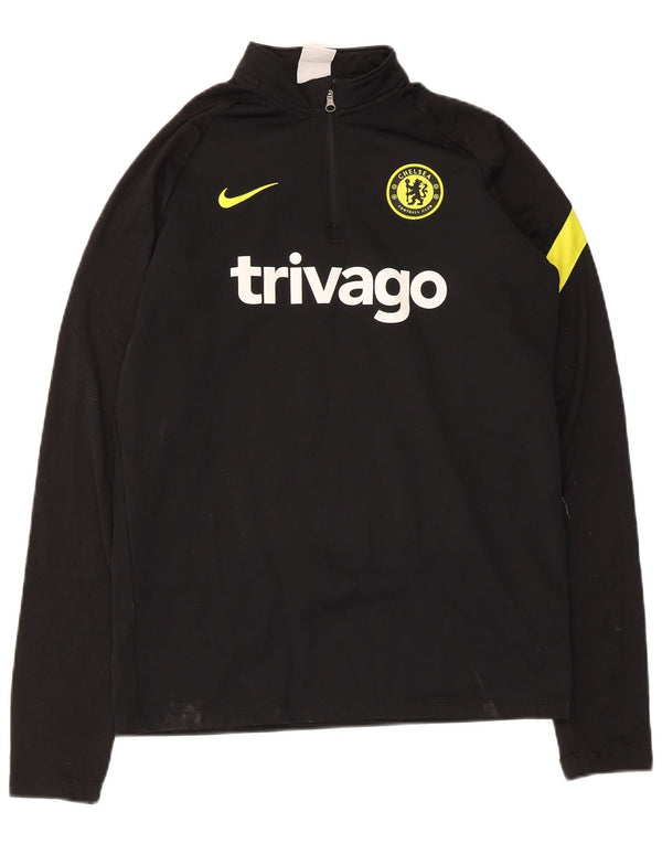 Nike Boys Chelsea FC Graphic Pulover Trenirka Top 13-14 Years XL Black