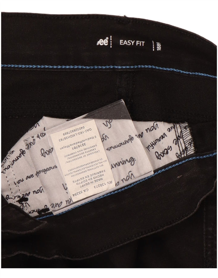 LEE Ženske uske traperice Easy Fit US 8 srednje W30 L31 crni pamuk