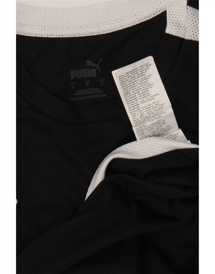 Puma muška majica kratkih rukava mala crna poliesterska boja