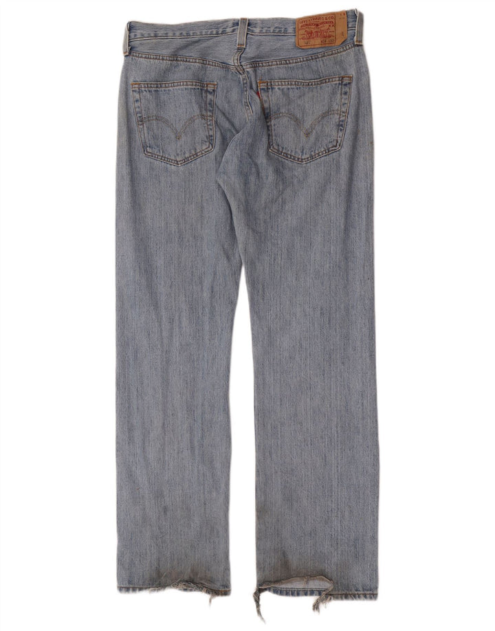 Levi's muške ravne traperice W34 L32 plavi pamuk