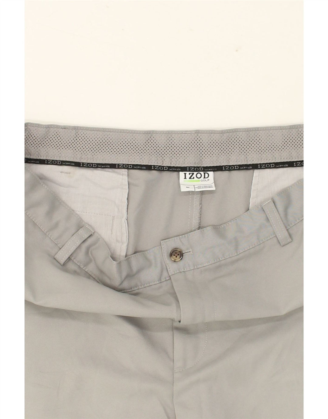 IZOD Mens Cargo Shorts W40 XL Grey Polyester Vintage Izod and Second-Hand Izod from Messina Hembry 