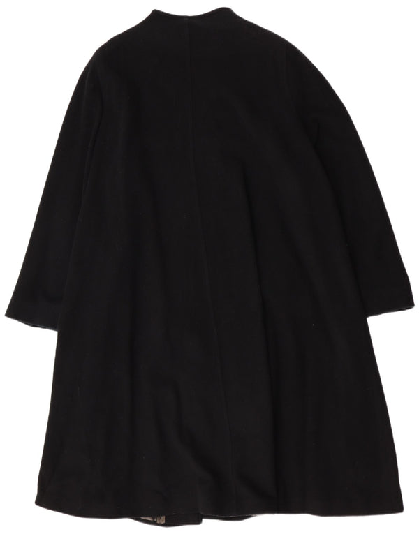 LADY H. Ženski preveliki kaput IT 49 XL crna janjeća vuna