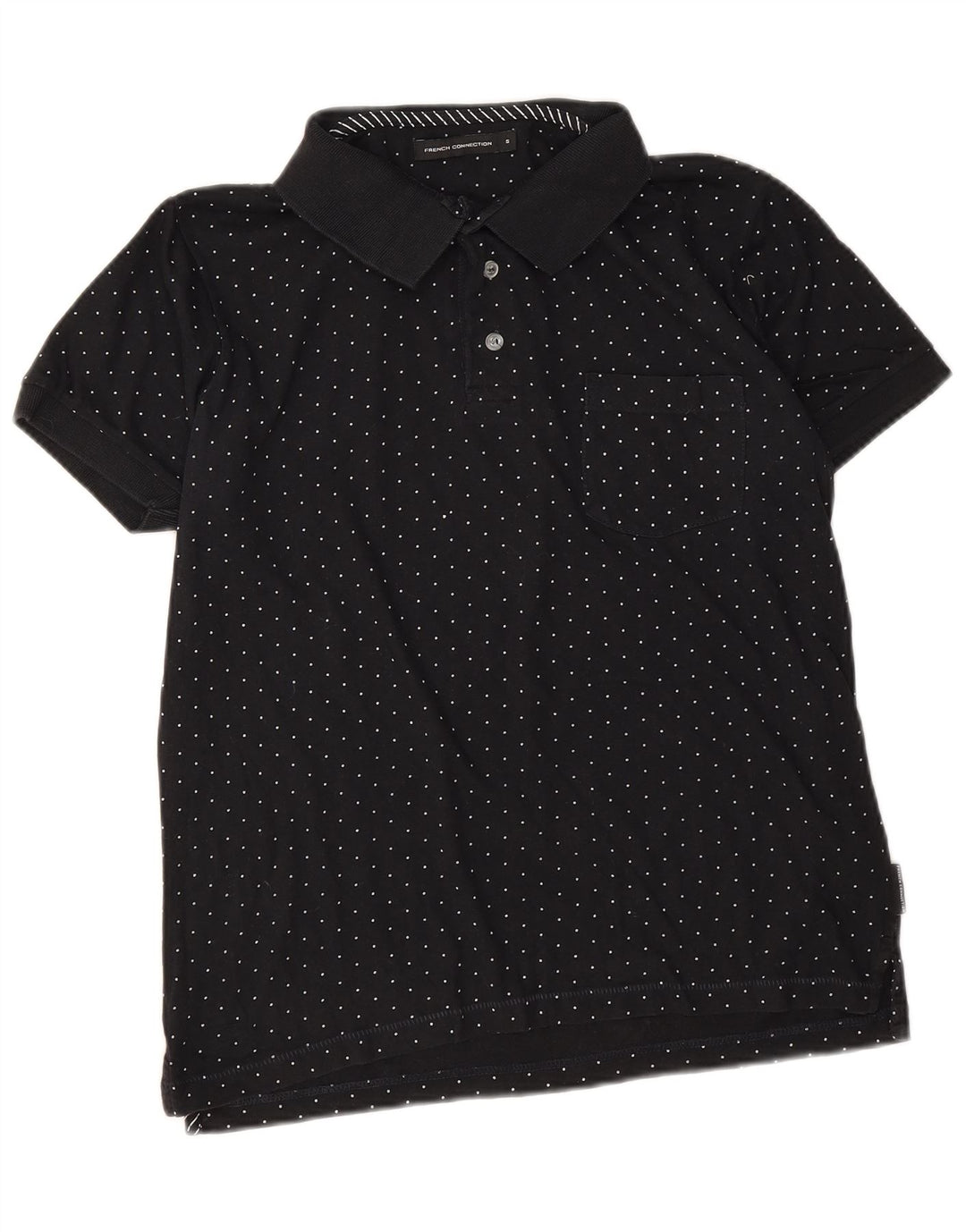 French Connection muška polo majica Mala crna pamuk na točke