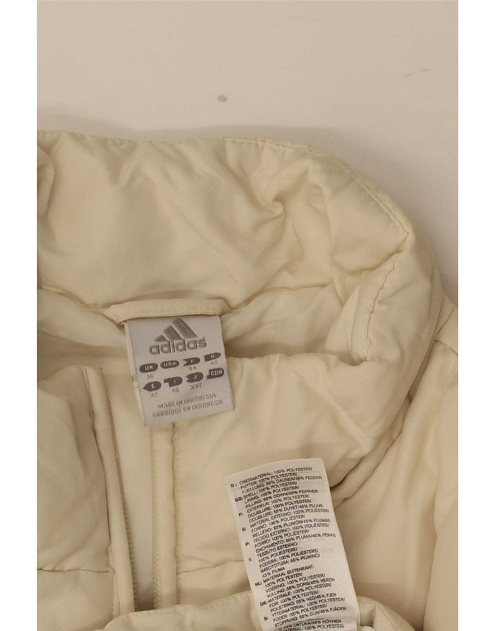 Adidas ženska podstavljena jakna UK 16 Large off white poliester