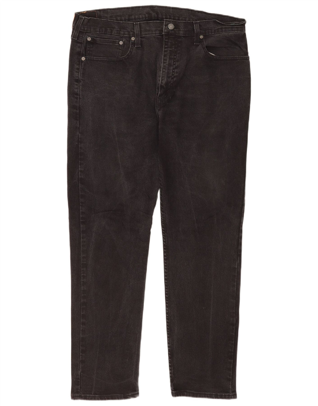 Levi's muške 502 sužene traperice W38 L32 crni pamuk